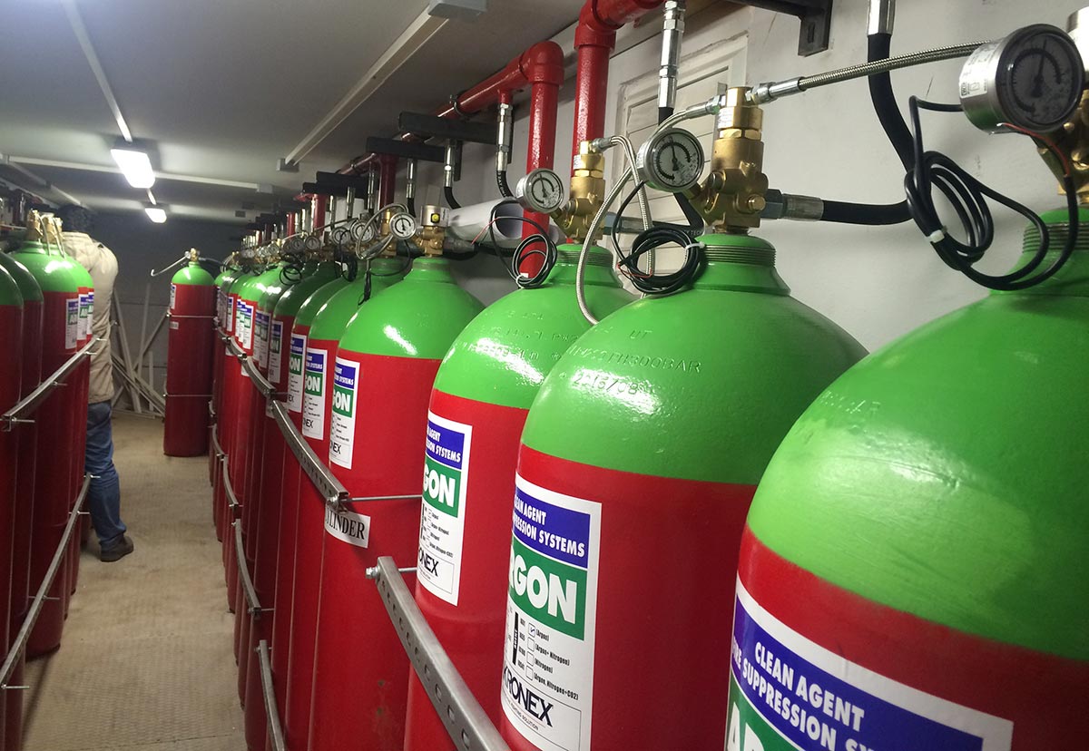 Inert Fire Suppression System