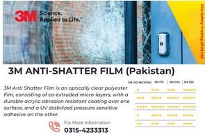 Grayston Pitking Anti-Shatter Window Film – 400cm X 50cm, MSA & FIA Approved