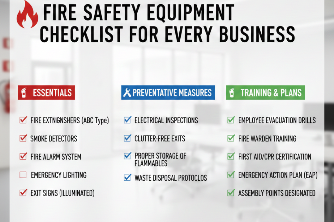 Fire Safety Equipment Checklist for Every Business