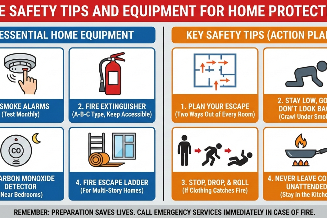Fire Safety Tips and Equipment for Home Protection