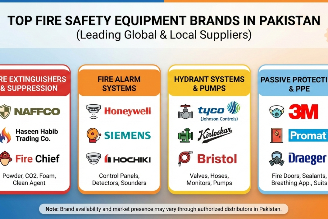 Top Fire Safety Equipment Brands in Pakistan