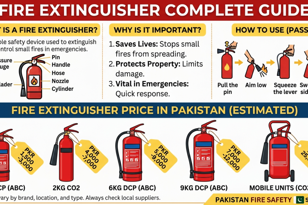What Is a Fire Extinguisher and Why Is It Important Complete Guide + Fire Extinguisher Price in Pakistan