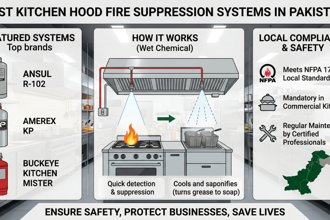 Best Kitchen Hood Fire Suppression Systems in Pakistan
