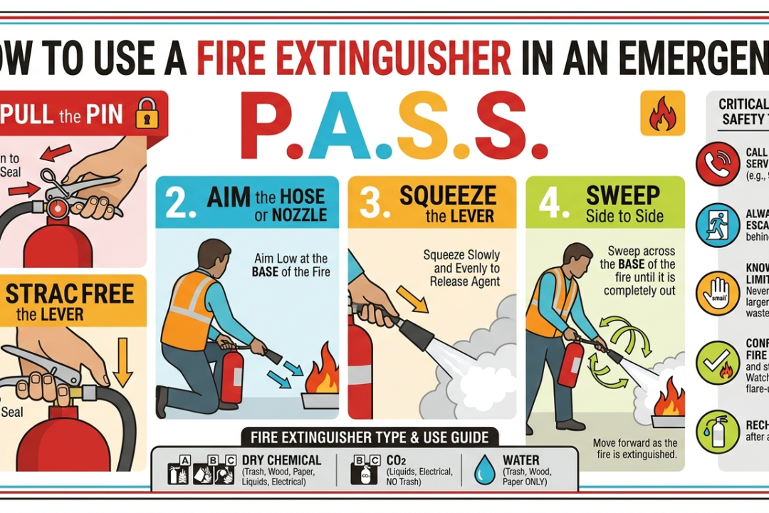 How to Use a Fire Extinguisher in an Emergency