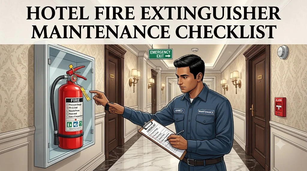 Hotel Fire Extinguisher Maintenance Checklist: A Complete Guide for Karachi Hotels