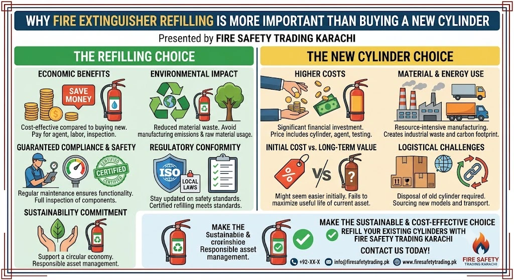Why Fire Extinguisher Refilling Is More Important Than Buying a New Cylinder