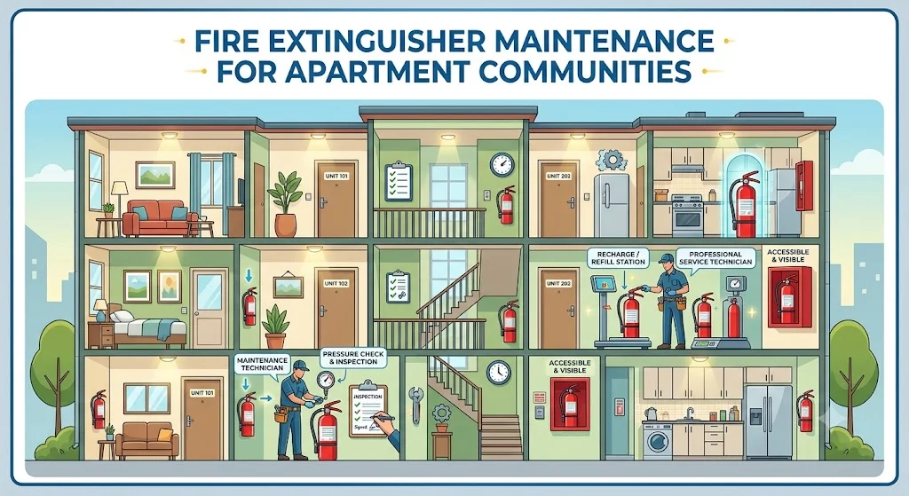 Fire Extinguisher Maintenance for Apartment Communities in Karachi