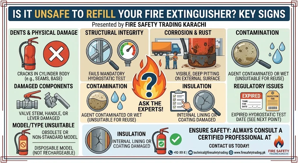 What Makes a Fire Extinguisher Unsafe to Refill