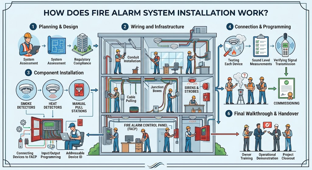 How Does Fire Alarm System Installation Work?